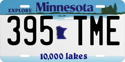 MN license plate 395TME
