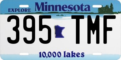MN license plate 395TMF
