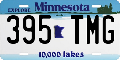 MN license plate 395TMG