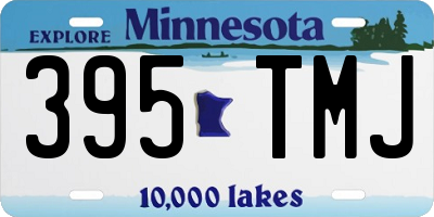 MN license plate 395TMJ