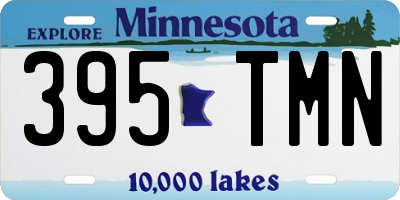 MN license plate 395TMN