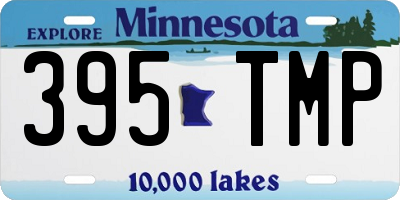 MN license plate 395TMP
