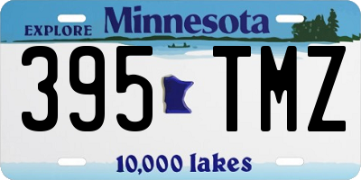 MN license plate 395TMZ