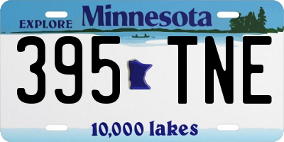 MN license plate 395TNE