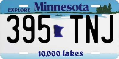 MN license plate 395TNJ