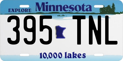 MN license plate 395TNL