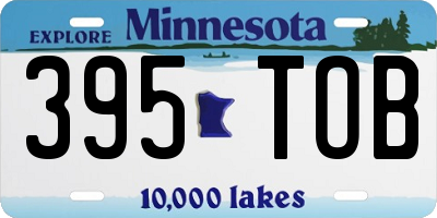 MN license plate 395TOB