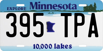 MN license plate 395TPA