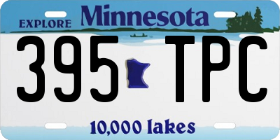 MN license plate 395TPC