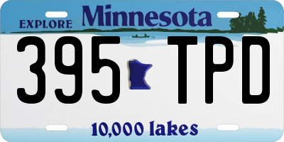 MN license plate 395TPD