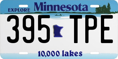 MN license plate 395TPE