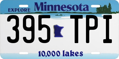 MN license plate 395TPI
