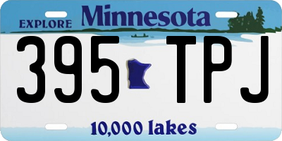 MN license plate 395TPJ