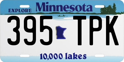 MN license plate 395TPK