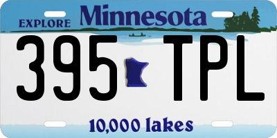 MN license plate 395TPL