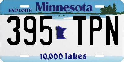 MN license plate 395TPN