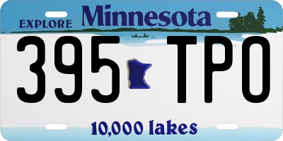 MN license plate 395TPO