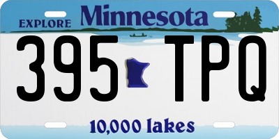 MN license plate 395TPQ