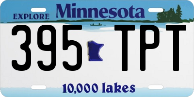 MN license plate 395TPT