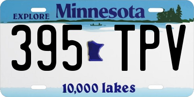 MN license plate 395TPV