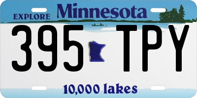 MN license plate 395TPY
