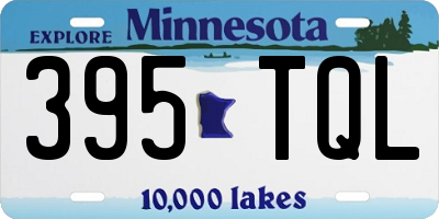 MN license plate 395TQL