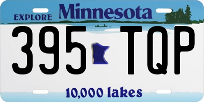 MN license plate 395TQP