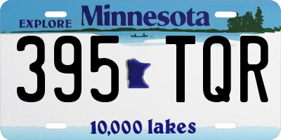 MN license plate 395TQR