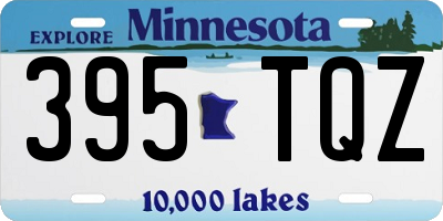 MN license plate 395TQZ