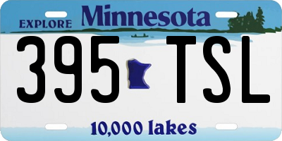 MN license plate 395TSL