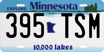 MN license plate 395TSM
