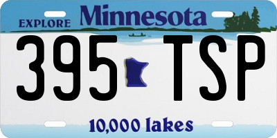 MN license plate 395TSP