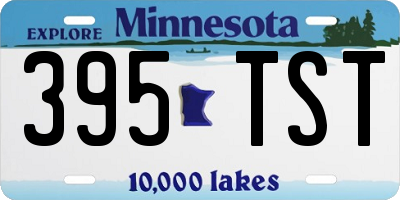 MN license plate 395TST