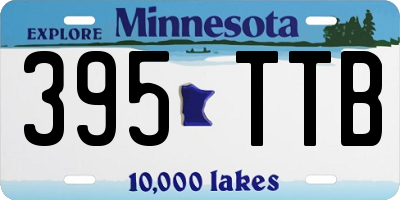 MN license plate 395TTB