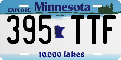 MN license plate 395TTF