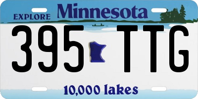 MN license plate 395TTG