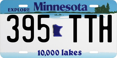 MN license plate 395TTH