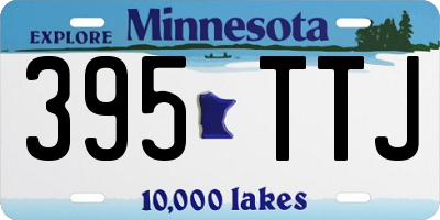 MN license plate 395TTJ