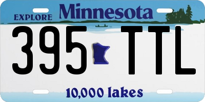 MN license plate 395TTL