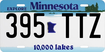 MN license plate 395TTZ