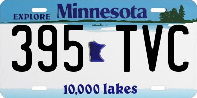 MN license plate 395TVC