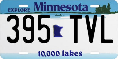 MN license plate 395TVL