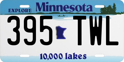 MN license plate 395TWL