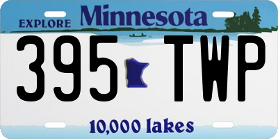 MN license plate 395TWP