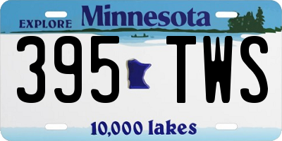 MN license plate 395TWS