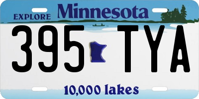 MN license plate 395TYA