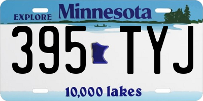 MN license plate 395TYJ