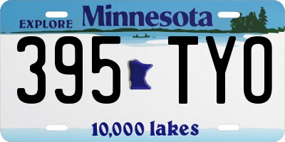 MN license plate 395TYO