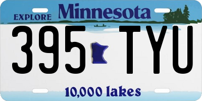 MN license plate 395TYU