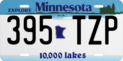 MN license plate 395TZP